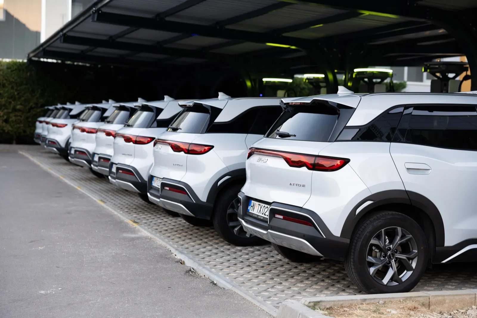 Taxi More BYD fleet charging in Sutorina
