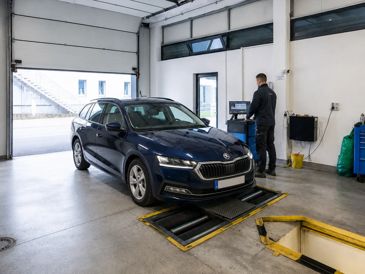 Vehicle technical inspection at the D.A.J.M.I. centre
